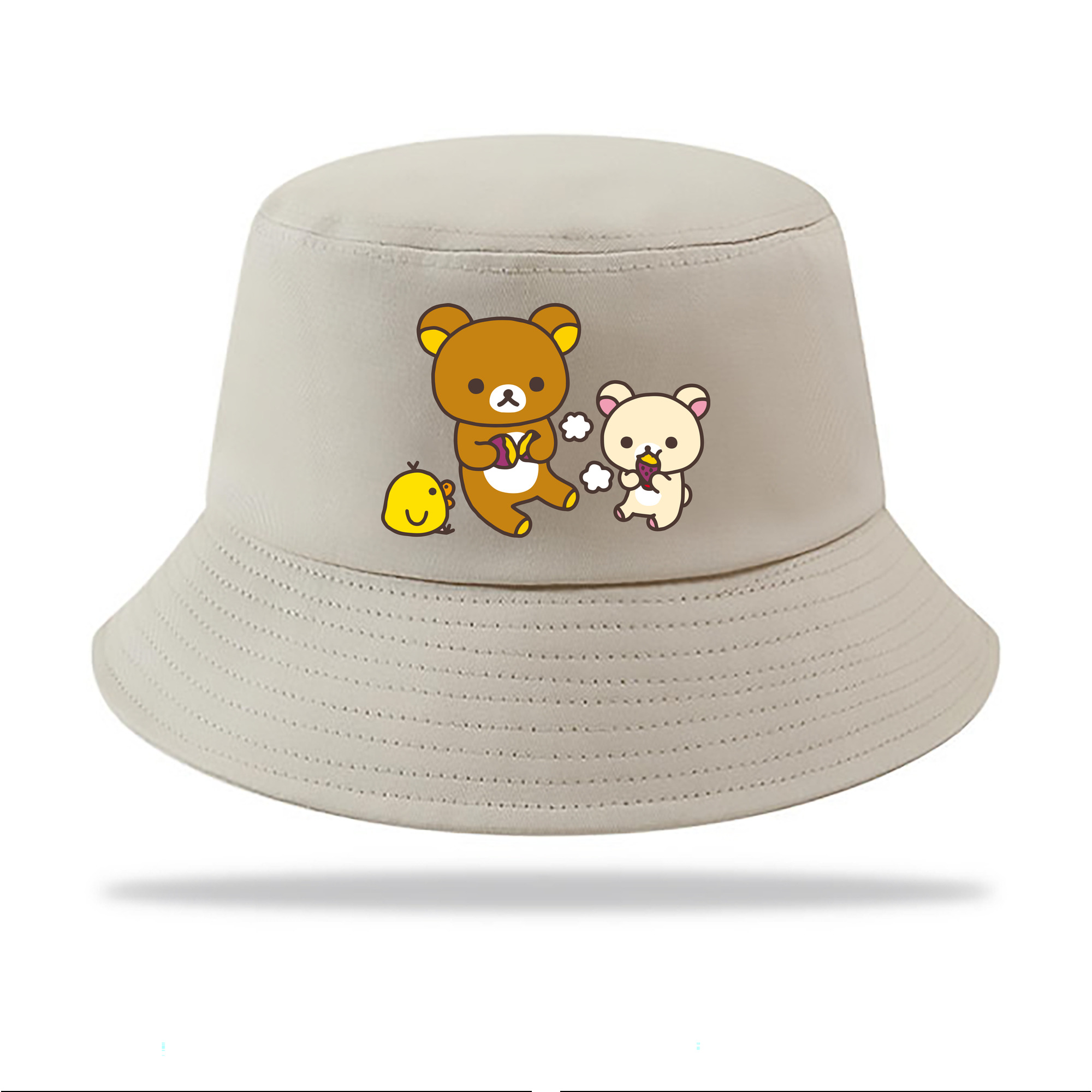 （画像用） リラックマ リラックマ キイロイトリ Rilakkuma Korilakkuma Kiiroitori アウトドア日除けバケットハット